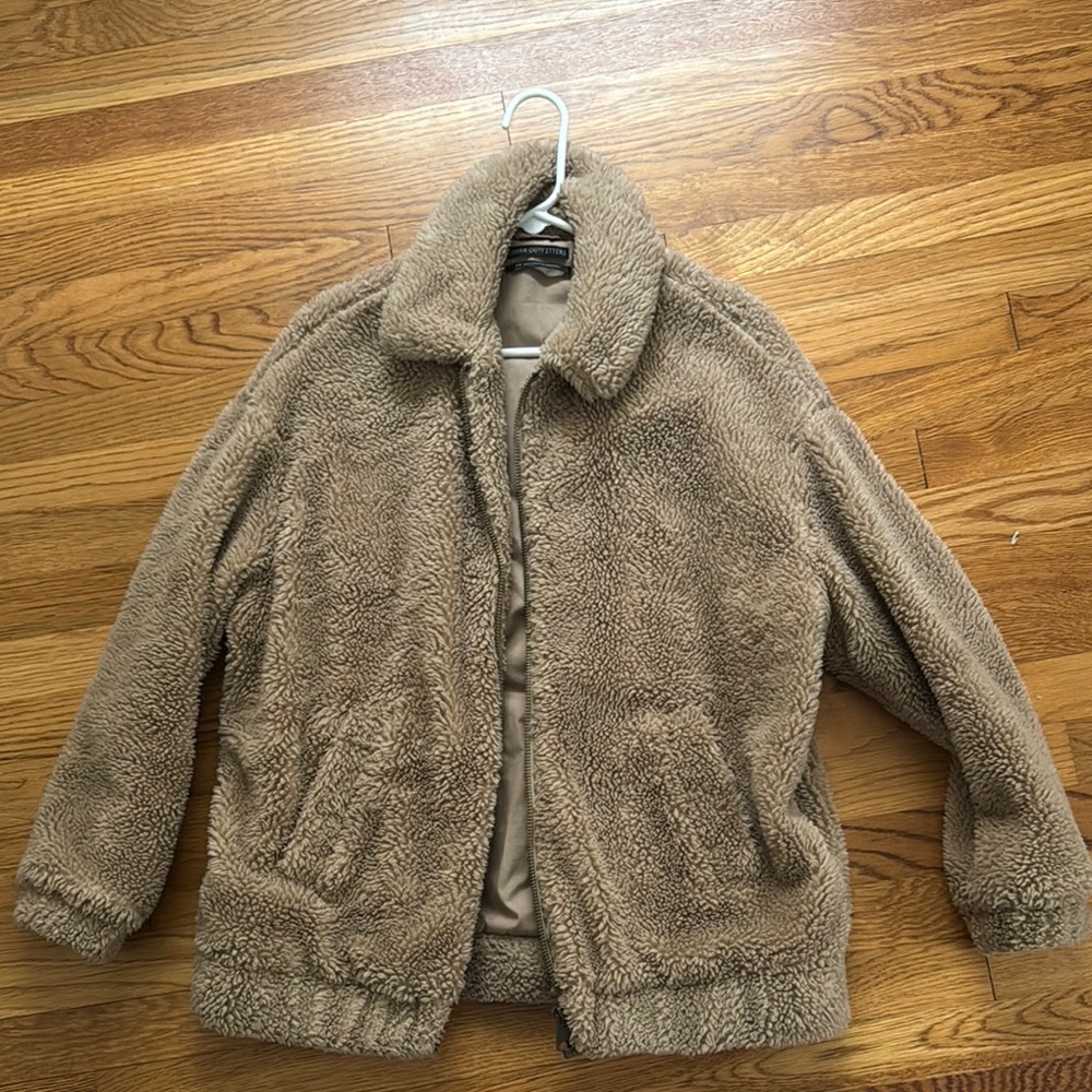Cozy Kids' Teddy Jacket in Brown